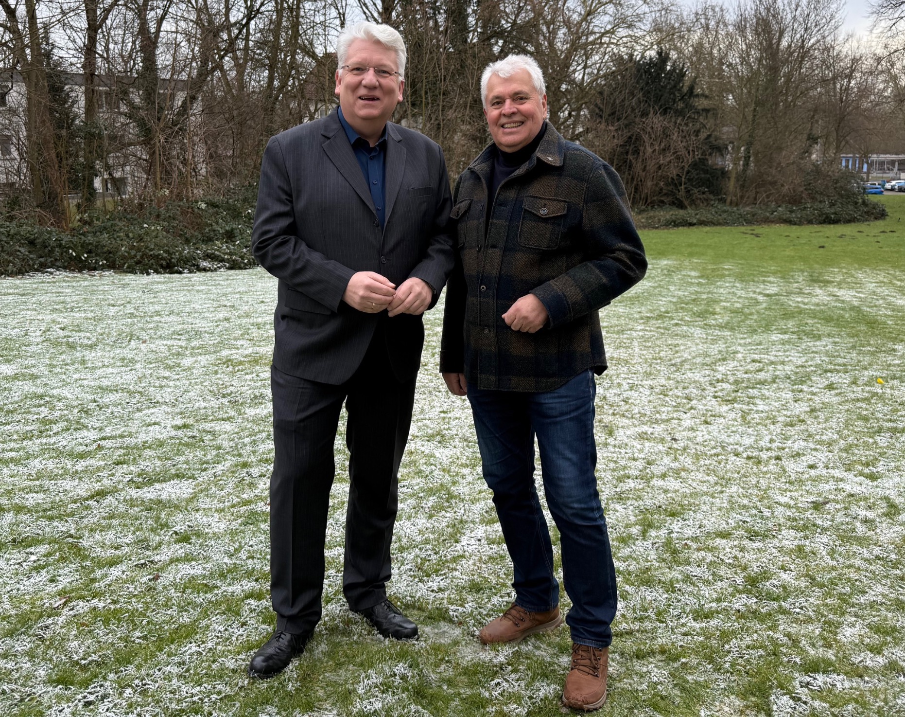 Hartmut Ganzke und Volker König im Austausch zum Sport in Unna